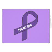For My Son (Purple Ribbon) Cards