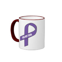 For My Son (Purple Ribbon) Coffee Mug