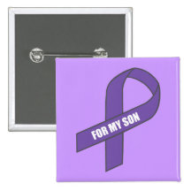 For My Son (Purple Ribbon) Pins