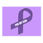 For My Son (Purple Ribbon) Post Card