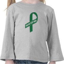 For My Step-Mom (Green Ribbon) T Shirts