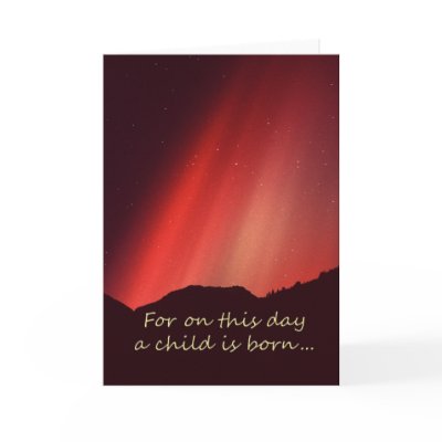 For on this day a child is born... greeting card by james_orear2