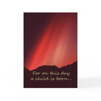 For on this day a child is born... greeting card
