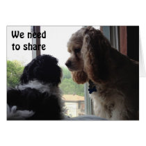 FOR OUR SHARED BIRTHDAY-PUPS IN A WINDOW cards
