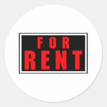 For Rent Stickers
