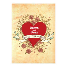 For Robyn & Owen: Rock 'n' Roll Wedding (Roses) Announcement