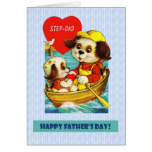 For Step Father  on Father's Day Card