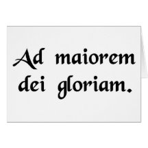 For the greater glory of God Cards
