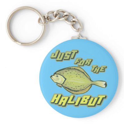 For The Halibut Fishing T-shirts and Gifts Keychain by sagart1952