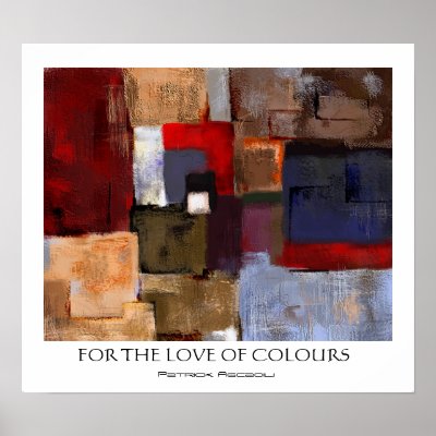 For the Love of Colours Print by abstractconcepts