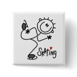 For the Love of Skating Tshirts and Gifts Pinback Buttons
