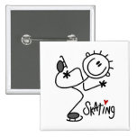 For the Love of Skating Tshirts and Gifts Pinback Buttons