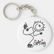 For the Love of Skating Tshirts and Gifts Keychain