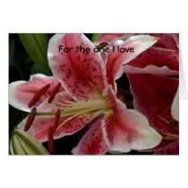 For the one I love Greeting Card
