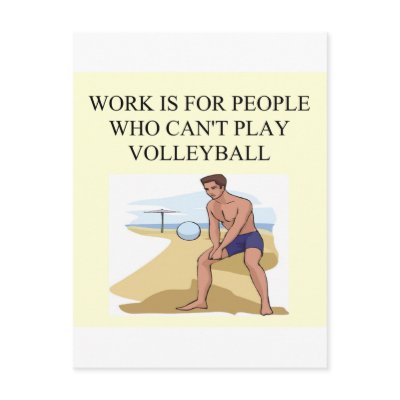 for the volleyball player postcard by jimbuf