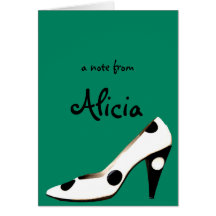 For Women Who Love Shoes - green Card