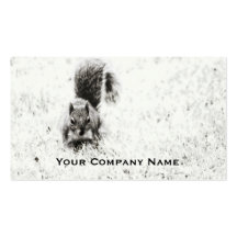 Foraging Squirrel Custom Business Cards