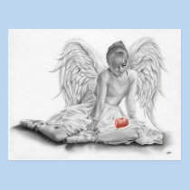 Forbidden Angel Ballerina Postcard postcards