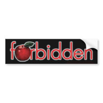 FORBIDDEN BUMPER STICKER