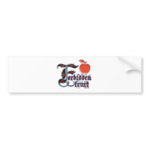 Forbidden Bumper Sticker