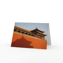 Forbidden City Wall Note Card