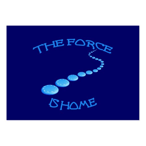 Force is Home Frisbee Business Card Templates