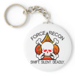 Force Recon Skull Key Chains
