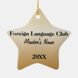 Foreign Language Club Ornaments