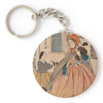Foreigners love for children by Utagawa,Yoshikazu Keychains