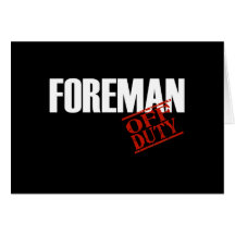 FOREMAN DARK CARD