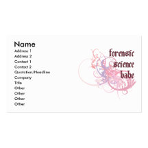 Forensic Science Babe Business Card