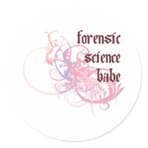 Forensic Science Babe Stickers