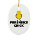 Forensics Chick Christmas Tree Ornament