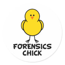 Forensics Chick Stickers