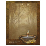 Forest Candle Writing Paper Letterhead