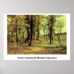 Forest Clearing By Nicolae Grigorescu Print