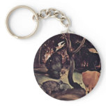 Forest Fire By Piero Di Cosimo (Best Quality) Keychains