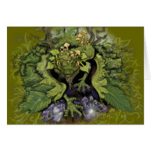 Forest Foliage Dragon~greeting cards
