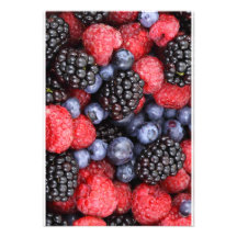 Forest Fruit Background Personalized Announcement