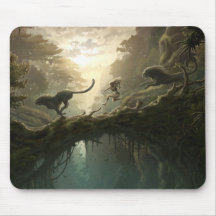 Forest Girl Mousepad