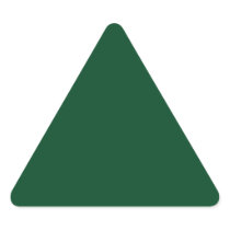 Forest Green Triangle Sticker
