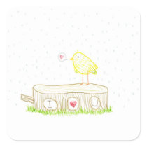 Forest I love you doodle Stickers