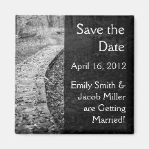 Forest Path Save the Date Magnet