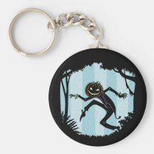 Forest Punkin Man Key Chain