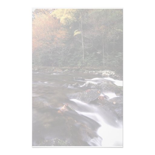 forest stream stationery design