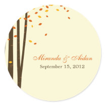 Forest Trees Favour Sticker or Envelope Seal-Orang