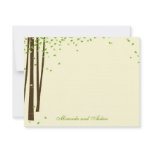 Forest Trees Thank You Cards cards - Green -