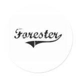 Forester Professional Job Round Stickers