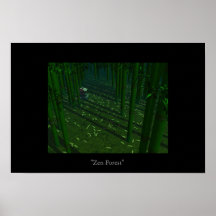 Forêt de zen posters