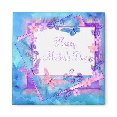 forever butterflies-Happy Mother's Day-2 Magnets by Just2Cute